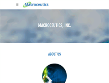 Tablet Screenshot of macroceutics.com